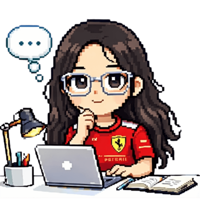 Pixel art avatar thinking